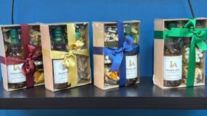 Legado de Cacao 375 ml + 3 acompañamientos (ej. maní, chocolate, frutas deshidratadas, frutos secos)